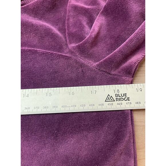 3 for $25-Sport Savvy Cowl Neck Pullover-Soft Violet-Small-Velour - Picture 5 of 7
